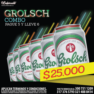 ¿UNAS GROLSCH PARA EMPEZAR? LISTO ... ¡QUE ENFARRADA!